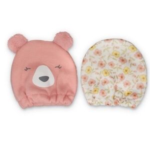 Newborn baby girl mittens